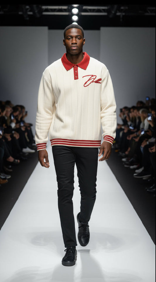 DRKHN POLO KNIT SWEATER
