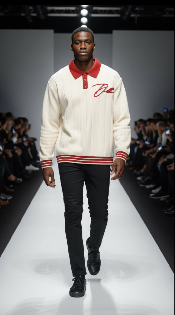 DRKHN POLO KNIT SWEATER