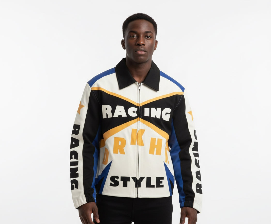 DRKHN VINTAGE KNIT RACING JACKET